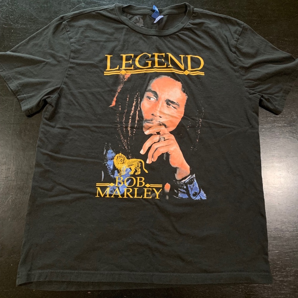 Men’s H&M Black ‘Legend Bob Marley’ Medium T-Shirt
